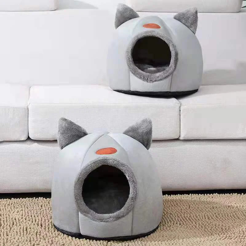 New Deep Sleep Comfort In Winter Cat Bed Iittle Mat Basket Small Dog House Products Pets Tent Cozy Cave Nest Indoor Cama Gato