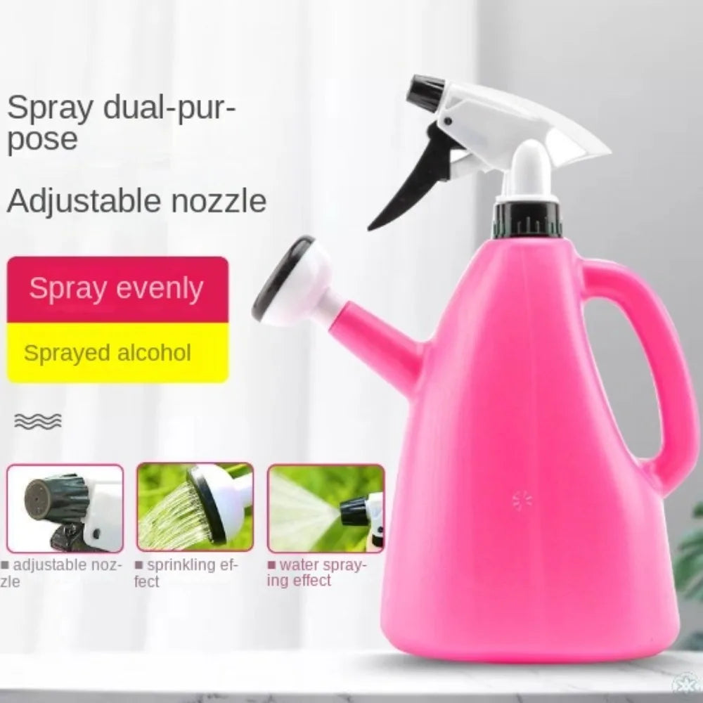 Plastic Watering Can Pot Gardening Supplies Garden Plants Adjustable Pressure Spray Water Kettle Indoor 1L Flower Sprayer Home