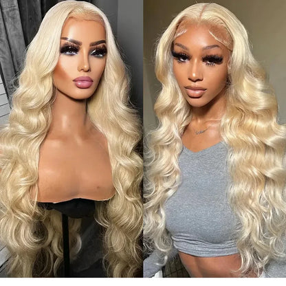 36 inch 613 Honey Blonde body wave 13x6 13X4 Lace Front Human Hair Wigs For Women Brazilian 4x4 HD Transparent Lace Frontal Wig