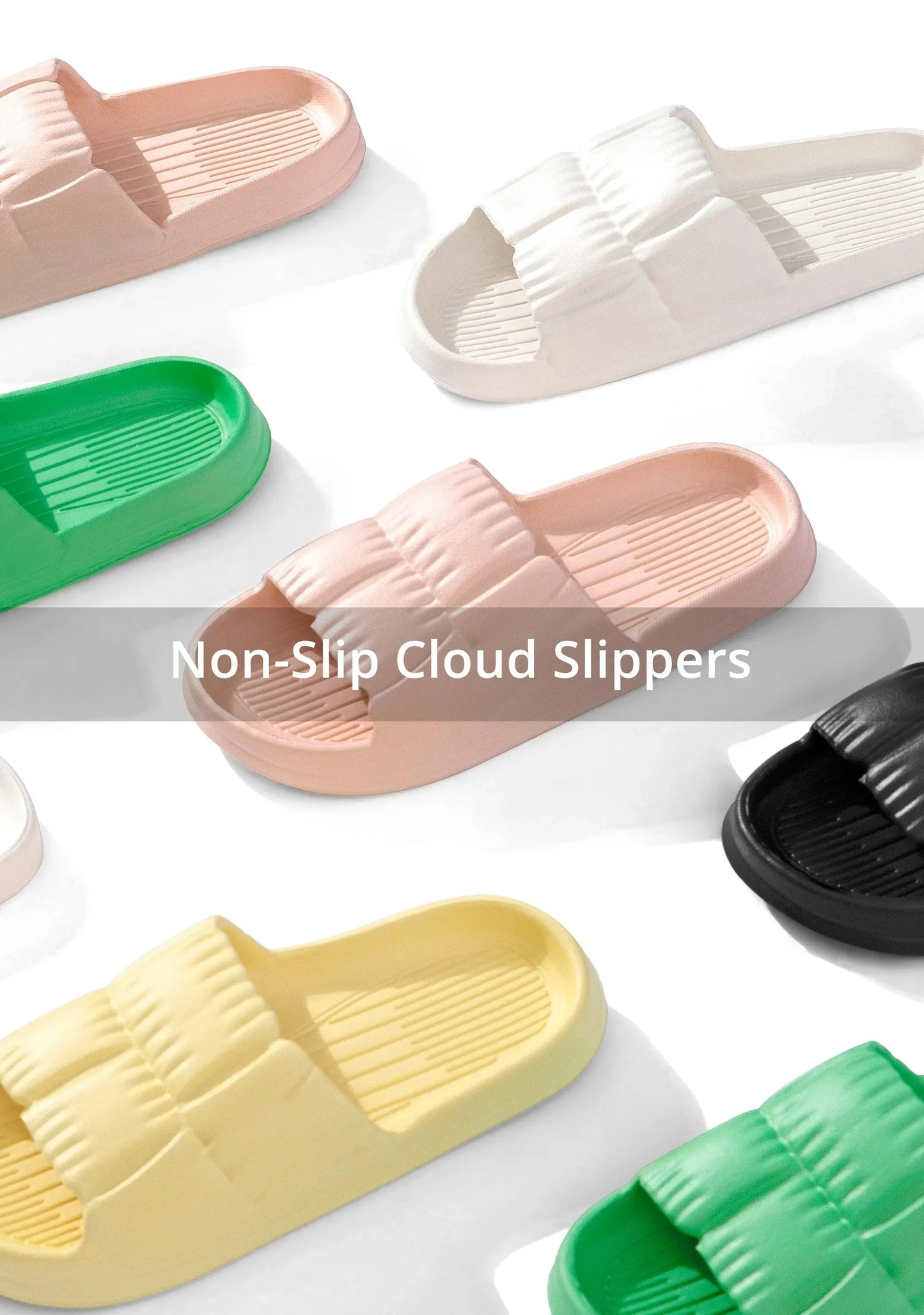 Women Soft Sole Cloud Slippers Thick Platform Indoor Outdoor Beach Sandals Summer EVA Non Slip Flip Flops