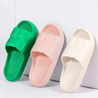 Women Soft Sole Cloud Slippers Thick Platform Indoor Outdoor Beach Sandals Summer EVA Non Slip Flip Flops