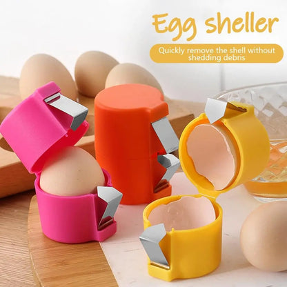 1/2pcs Handheld Egg Cracker Shell Opener Multifunctional Raw Egg Cutter and Separator Essential Kitchen Gadget for Cooking