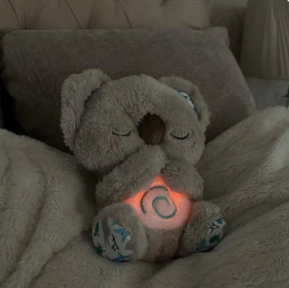 Cute Soothing Koala Bear Sleep Toys for Kids Baby Calming Anxiety Relief Breathing Koala Toy Sleep Buddy Plush Doll With Lights