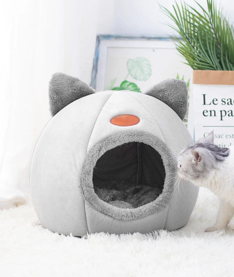 New Deep Sleep Comfort In Winter Cat Bed Iittle Mat Basket Small Dog House Products Pets Tent Cozy Cave Nest Indoor Cama Gato